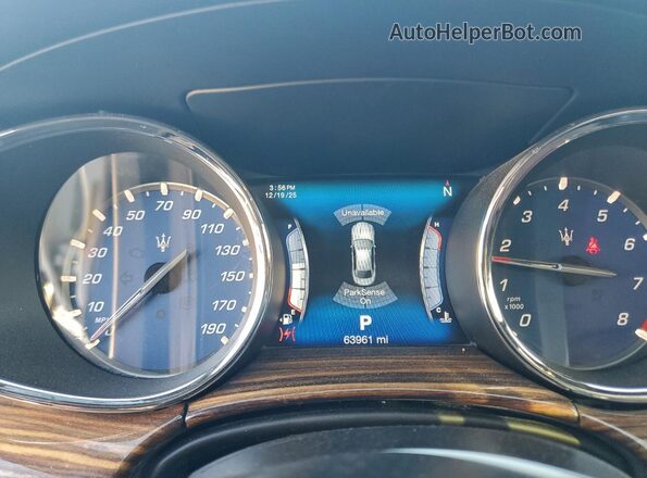 ZAM56RPS6H1246911 2017 MASERATI QUATTROPOR Белый Вид щитка приборов