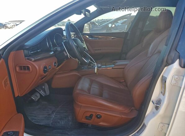 ZAM56RPS6H1246911 2017 MASERATI QUATTROPOR Белый Вид салона спереди
