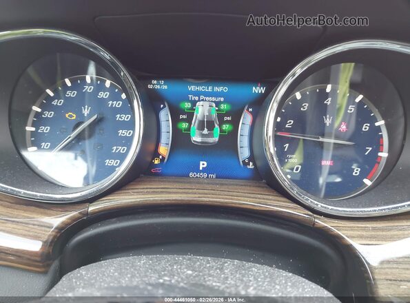 ZAM56RRA0H1204366 2017 MASERATI QUATTROPOR Черный Вид задних сидений