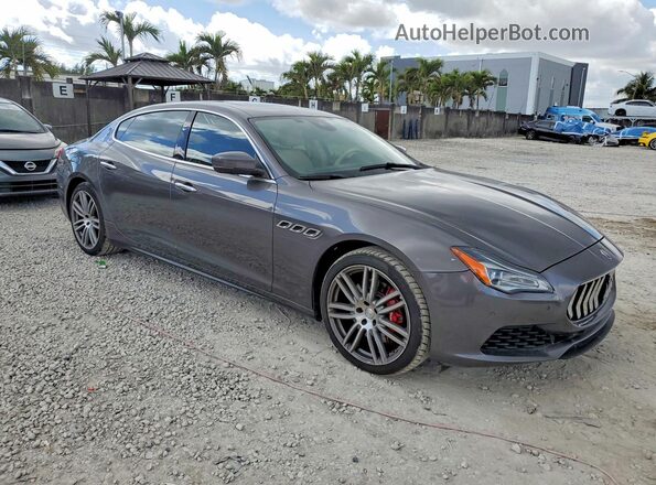 ZAM56YPA0J1274081 2018 MASERATI QUATTROPOR Gray Przód prawy