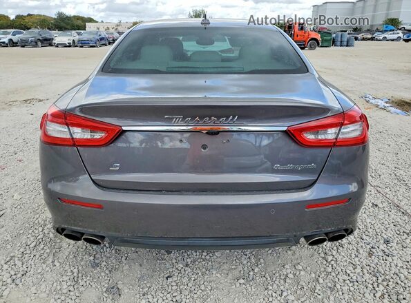 ZAM56YPA0J1274081 2018 MASERATI QUATTROPOR Gray Widok z tyłu
