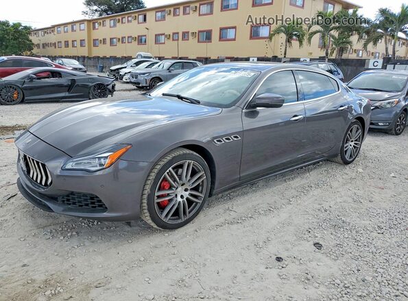 ZAM56YPA0J1274081 2018 MASERATI QUATTROPOR Gray Przód lewy