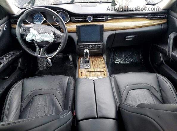 ZAM56YPL3J1291801 2018 MASERATI QUATTROPOR Угольный Вид панели приборов