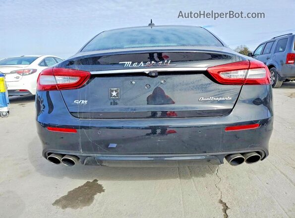 ZAM56YRA5J1286580 2018 MASERATI QUATTROPOR Black Widok z tyłu