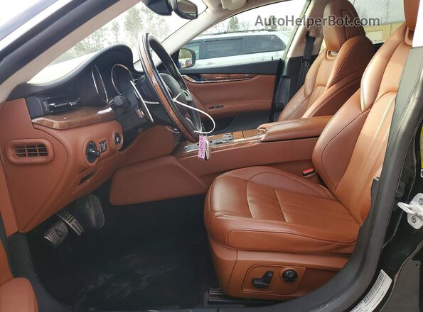 ZAM56YRS9J1291788 2018 MASERATI QUATTROPOR Черный Вид салона спереди