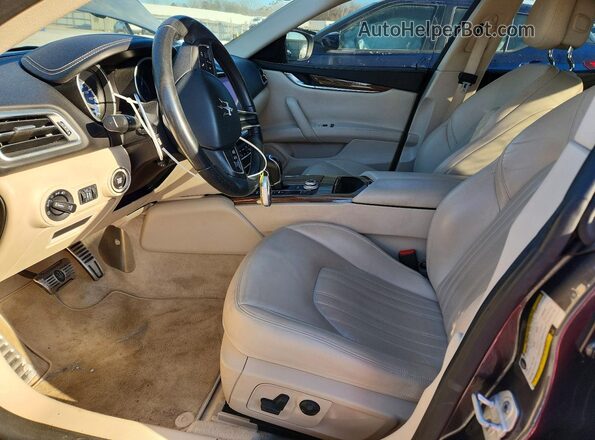 ZAM57RSS0H1225329 2017 MASERATI GHIBLI Gray წინა სალონის ხედი