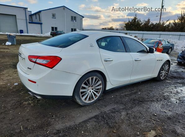 ZAM57RTA4G1177032 2016 MASERATI GHIBLI White Delantero derecho