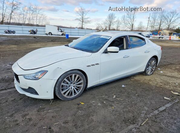 ZAM57RTA4G1177032 2016 MASERATI GHIBLI White Vista tres cuartos delantera izquierda