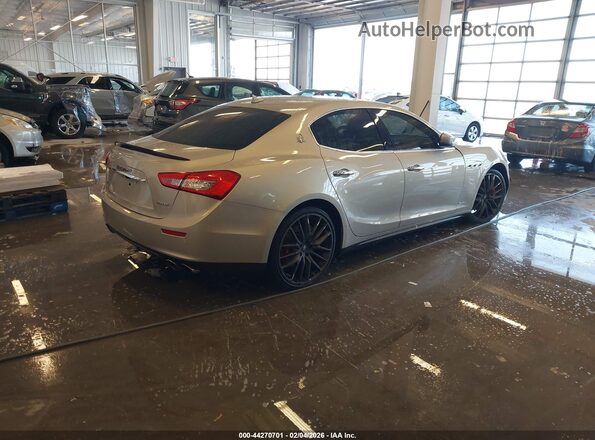 ZAM57RTA7H1240545 2017 MASERATI GHIBLI Серебряный Задняя правая четверть
