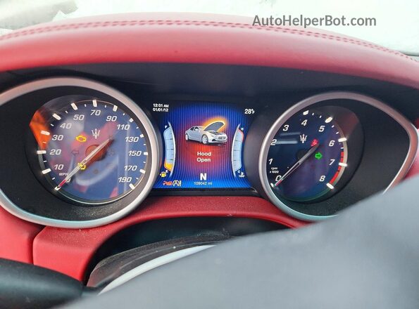 ZAM57RTAXG1167685 2016 MASERATI GHIBLI Белый Вид щитка приборов