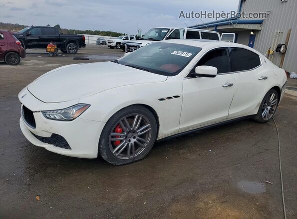 ZAM57RTAXG1167685 2016 MASERATI GHIBLI Белый Передняя левая четверть