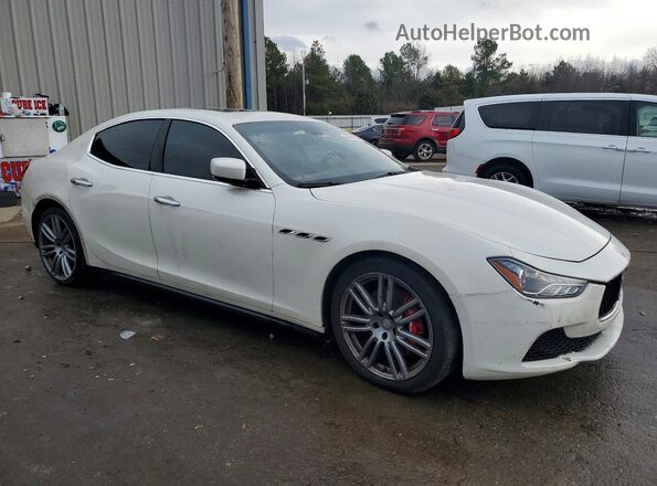 ZAM57RTAXG1167685 2016 MASERATI GHIBLI Белый Передняя правая четверть