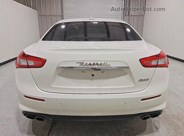 ZAM57XSA3J1304947 2018 MASERATI GHIBLI Белый Вид сзади