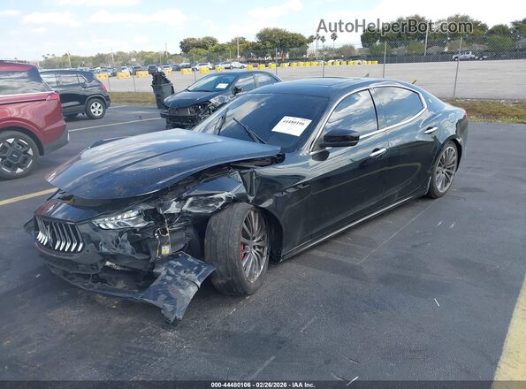 ZAM57XSA5J1293157 2018 MASERATI GHIBLI Black Przód lewy