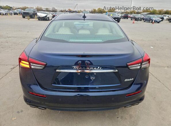 ZAM57XSAXNX399784 2022 MASERATI GHIBLI Blue უკანა ხედი