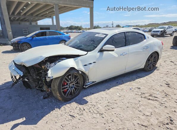 ZAM57YSA7J1277113 2018 MASERATI GHIBLI White Vista tres cuartos delantera izquierda