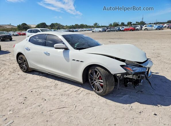 ZAM57YSA7J1277113 2018 MASERATI GHIBLI White Delantero derecho