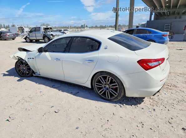 ZAM57YSA7J1277113 2018 MASERATI GHIBLI White Trasero izquierdo