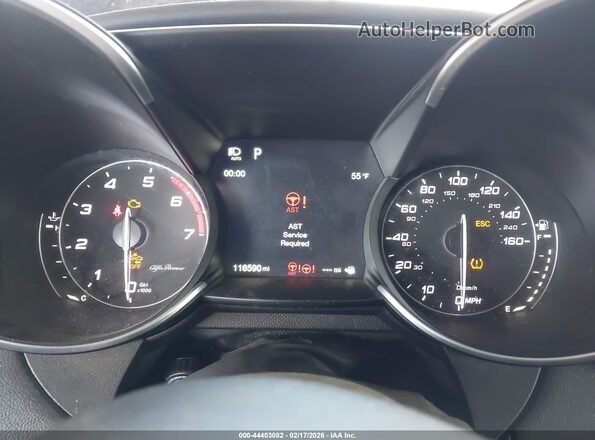 ZARFAECN5H7542084 2017 ALFA ROMEO GIULIA Синий Вид задних сидений