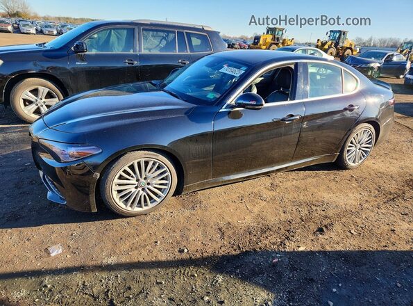 ZARFAECNXH7554764 2017 ALFA ROMEO GIULIA Черный Передняя левая четверть