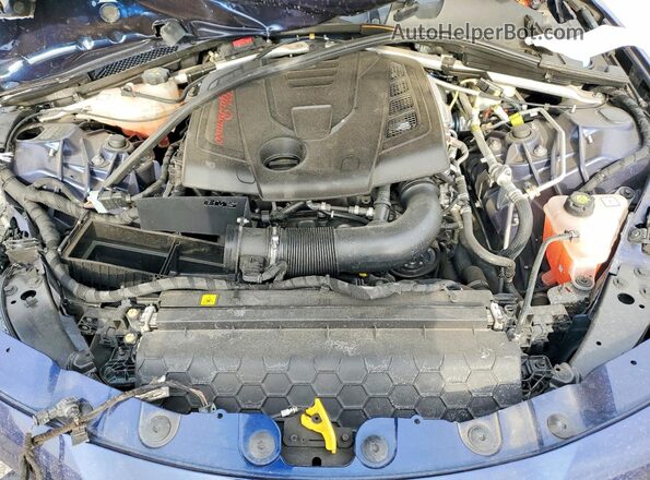 ZARFAEDN2J7565052 2018 ALFA ROMEO GIULIA Blue Widok wnętrza z tyłu