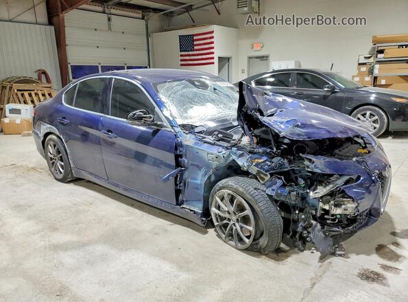 ZARFAEDN2J7565052 2018 ALFA ROMEO GIULIA Blue Przód prawy