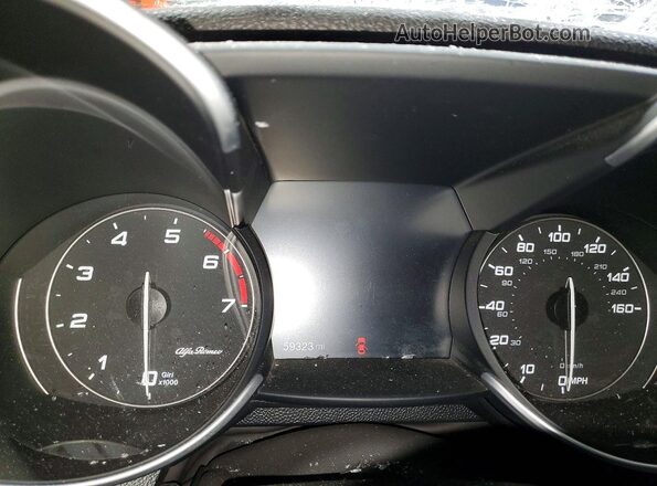 ZARFAEDN2J7565052 2018 ALFA ROMEO GIULIA Blue Widok zestawu wskaźników
