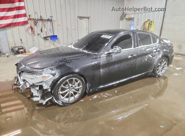 ZARFAEDN6J7592772 2018 ALFA ROMEO GIULIA Черный Передняя левая четверть