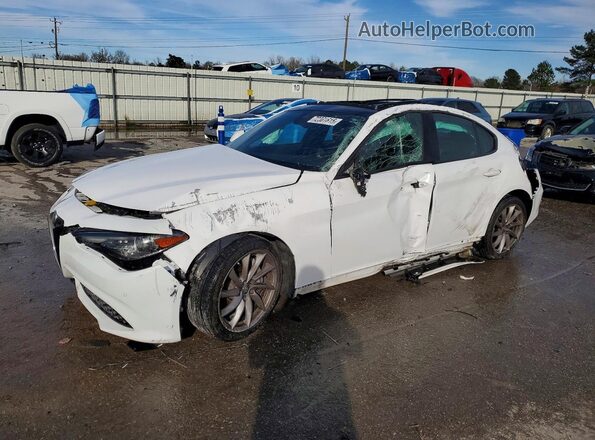 ZARFAMAN9P7670565 2023 ALFA ROMEO GIULIA White წინა მარცხენა ხედი სამი მეოთხედიდან