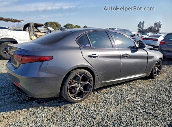 ZARFAMBN1K7606205 2019 ALFA ROMEO GIULIA Charcoal Задня права чверть