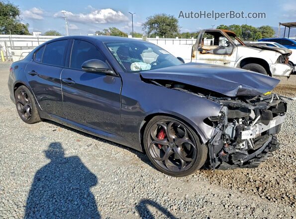 ZARFAMBN1K7606205 2019 ALFA ROMEO GIULIA Charcoal Передня права чверть