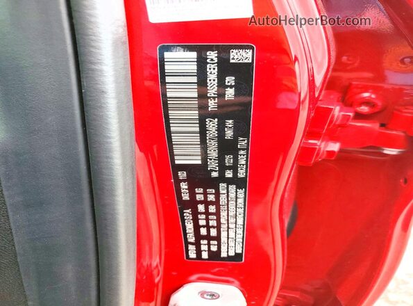 ZARFAMBN9R7684662 2024 ALFA ROMEO GIULIA Красный Вид подкапотного пространства
