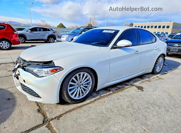 ZARFANAN1M7642017 2021 ALFA ROMEO GIULIA White Առջևի ձախ երեք քառորդ տեսարան