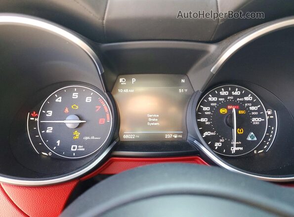 ZASFAKEV0J7C27485 2018 ALFA ROMEO STELVIO Черный Вид щитка приборов