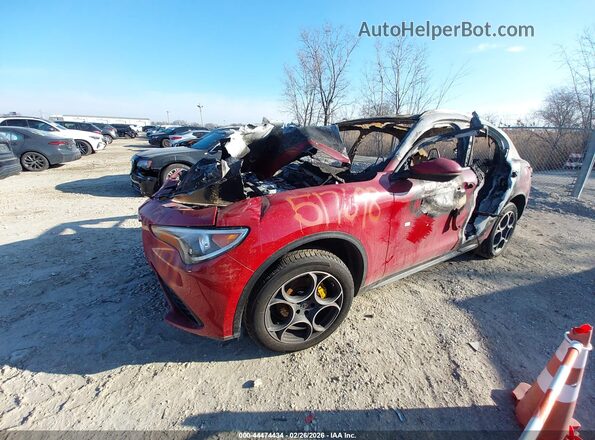 ZASFAKNN5J7B99232 2018 ALFA ROMEO STELVIO Red Vista tres cuartos delantera izquierda