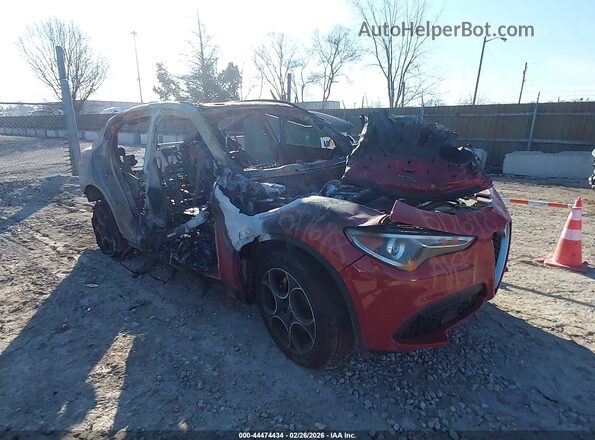 ZASFAKNN5J7B99232 2018 ALFA ROMEO STELVIO Red Delantero derecho