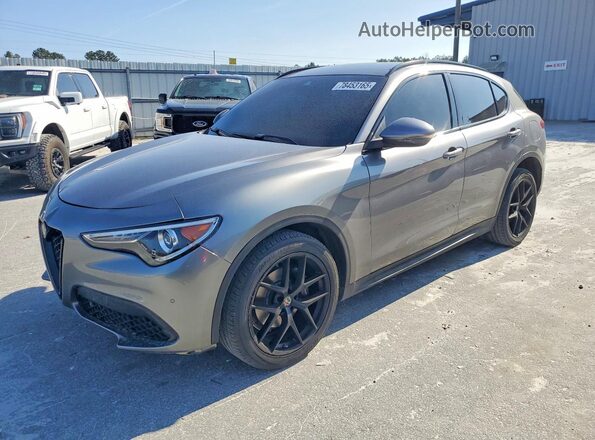 ZASFAKNN8J7B64541 2018 ALFA ROMEO STELVIO Серый Передняя левая четверть