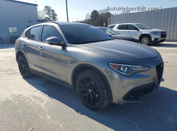 ZASFAKNN8J7B64541 2018 ALFA ROMEO STELVIO Серый Передняя правая четверть