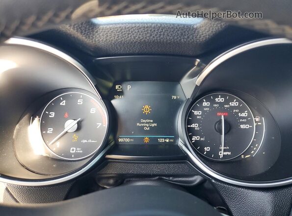 ZASFAKNN8J7B64541 2018 ALFA ROMEO STELVIO Серый Вид щитка приборов