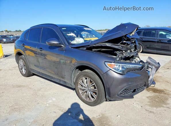 ZASPAJAN2N7D27727 2022 ALFA ROMEO STELVIO Серый Передняя правая четверть