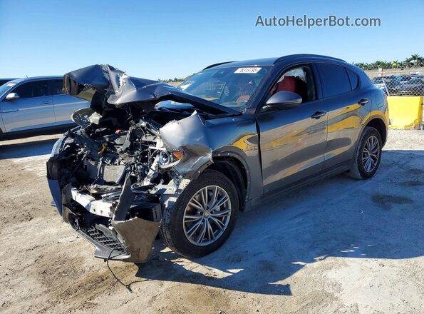 ZASPAJAN2N7D27727 2022 ALFA ROMEO STELVIO Серый Передняя левая четверть