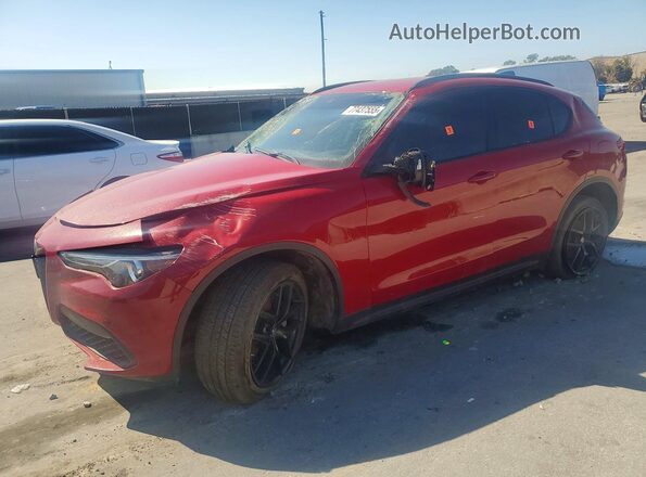 ZASPAJAN3M7C98236 2021 ALFA ROMEO STELVIO Red Vista tres cuartos delantera izquierda