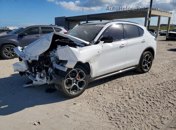ZASPAKBN3R7D76445 2024 ALFA ROMEO STELVIO Белый Передняя левая четверть