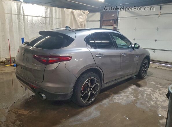 ZASPAKBN5K7C45183 2019 ALFA ROMEO STELVIO Silver Задня права чверть