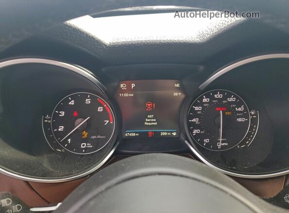 ZASPAKBN5K7C45183 2019 ALFA ROMEO STELVIO Silver Вид щитка приладів