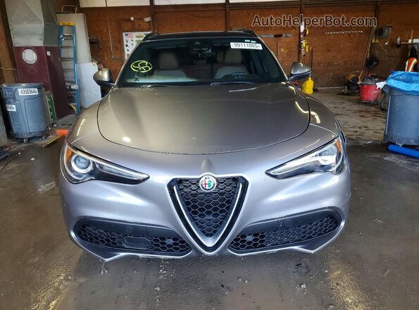 ZASPAKBN5K7C45183 2019 ALFA ROMEO STELVIO Silver Вид спереду