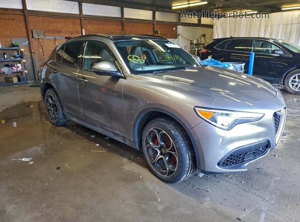 ZASPAKBN5K7C45183 2019 ALFA ROMEO STELVIO Silver Передня права чверть