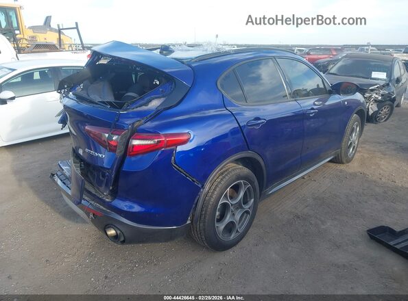 ZASPAKBN7N7D30935 2022 ALFA ROMEO STELVIO Синий Задняя правая четверть