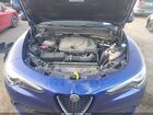 2022 Alfa Romeo Stelvio Ti Awd Синий vin: ZASPAKBN7N7D30935