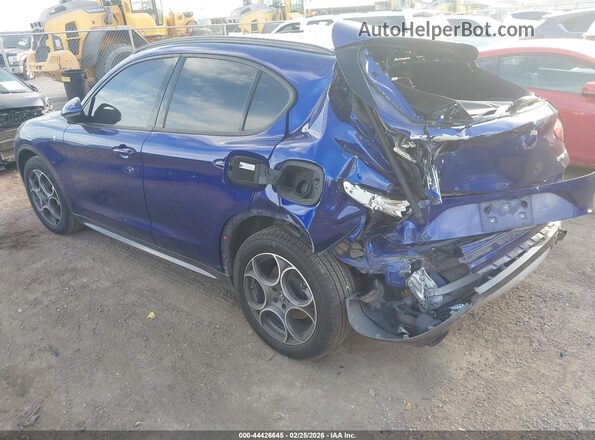 ZASPAKBN7N7D30935 2022 ALFA ROMEO STELVIO Синий Задняя левая четверть